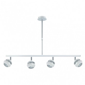 Distribuidor - Lâmpadas Diversas | Lâmpadas Modernas | COLGANTE BEETHOVEN BLANCO/PLATA 4XGU10 Ref: 142054001